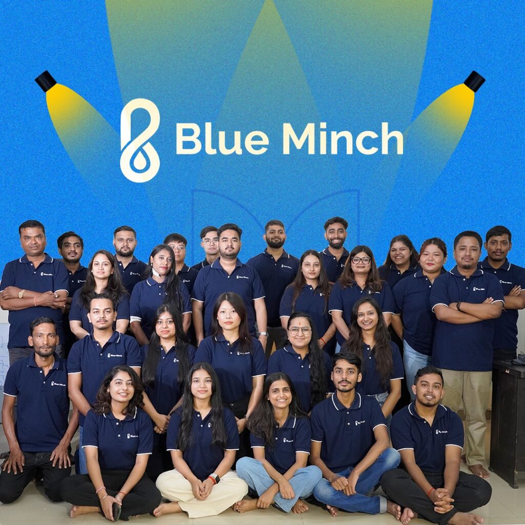 team blueminch with brand tshirt